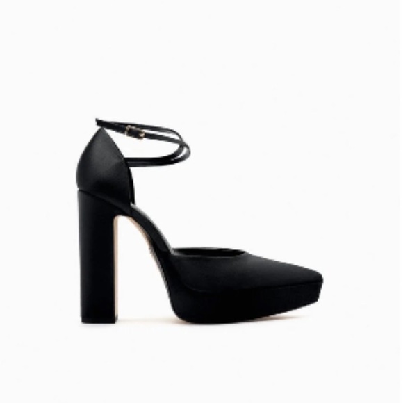 Zara Heeled Platform Shoes black - Picture 3 of 5